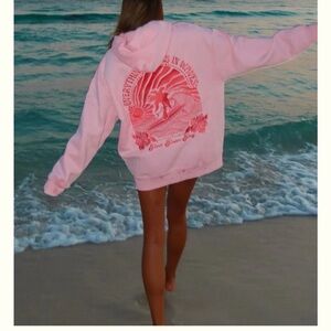 Pink Graphic Hoodie